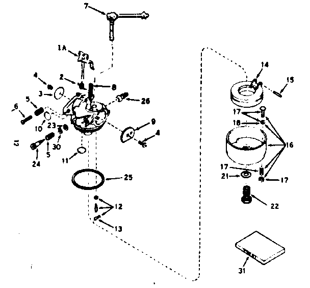 Carburetor no. 631711