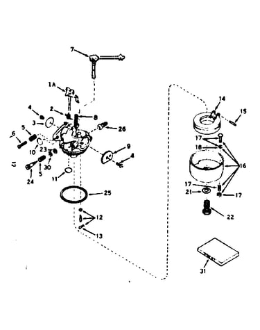 Carburetor no. 631711