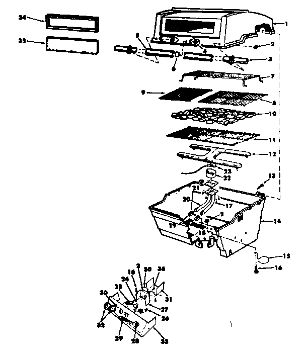 Grill and burner