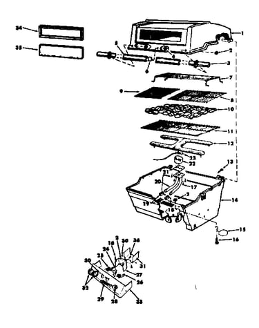 Grill and burner