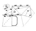 Sears 308771861 frame assembly diagram