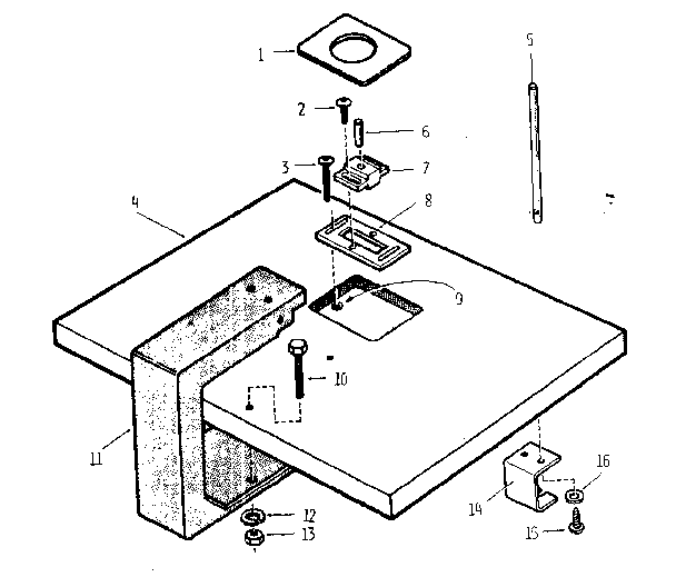 Work surface assembly