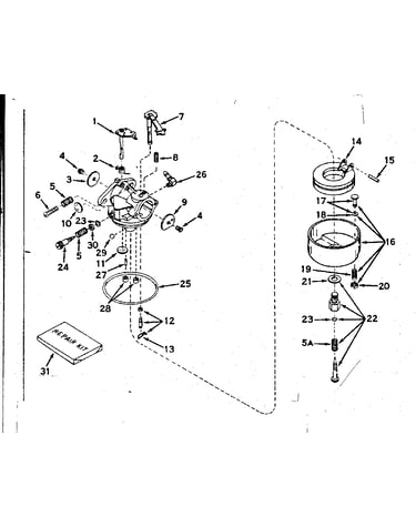 Carburetor no. 631070a