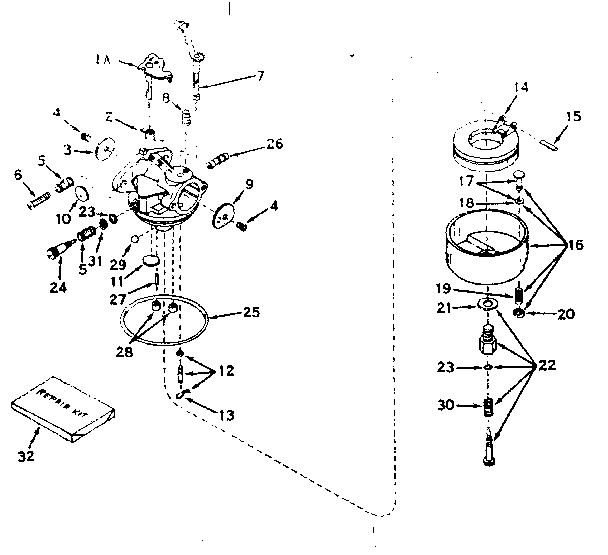Carburetor no. 631067a