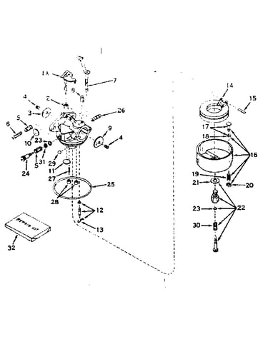 Carburetor no. 631067a