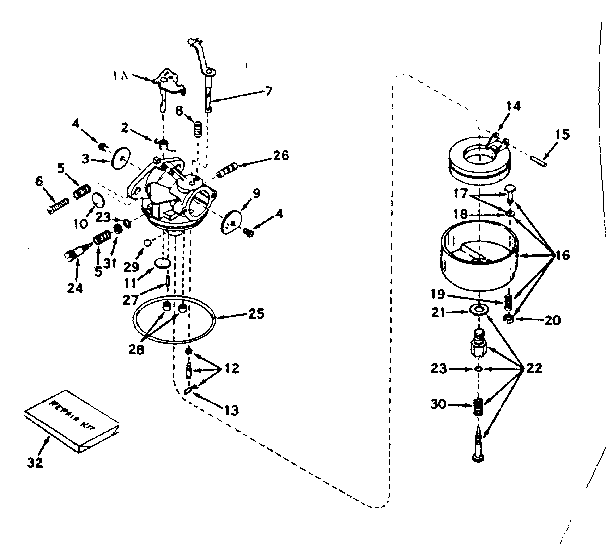 Carburetor no. 631067a