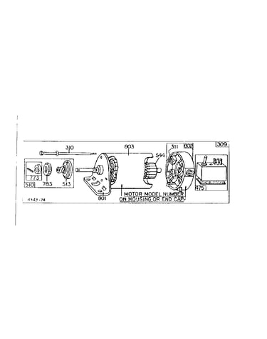 Motor and drive assembly