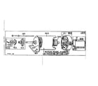 Briggs & Stratton 170700 TO 170708 (0010 - 0017) motor and drive assembly diagram