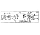 Briggs & Stratton 191700 TO 191708 (0010 - 0016) motor and drive assembly diagram