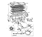 Kenmore 25822659 grill & brnr sctn for portable cart assemblies diagram