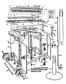 Permanent pst, patio base & portable cart assy.