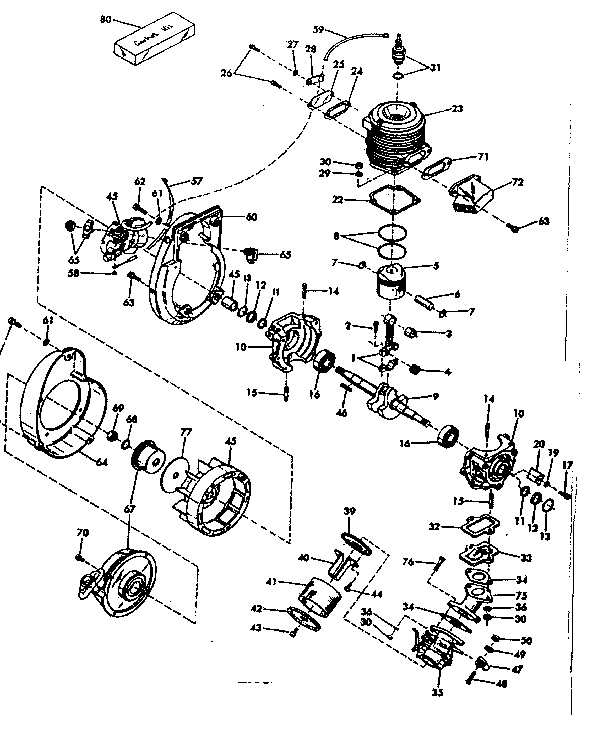 Crankcase assembly