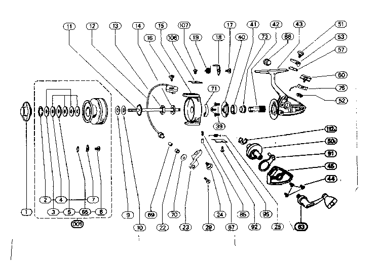 SPINNING REEL ASSEMBLY