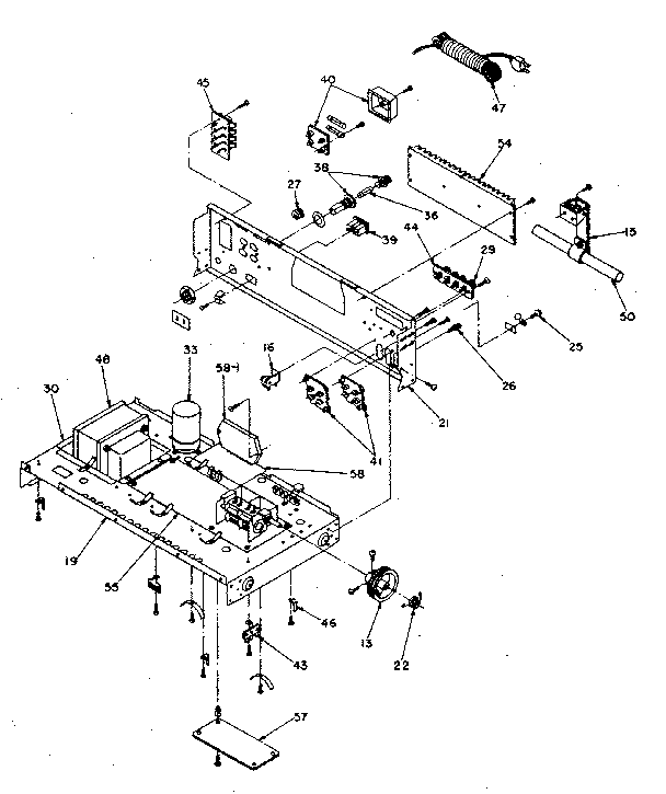 Chassis and rear mounted assy.