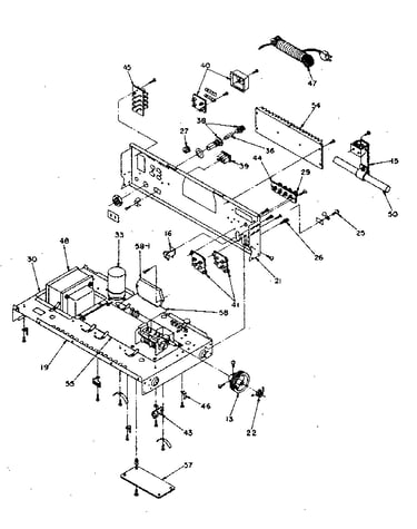 Chassis and rear mounted assy.