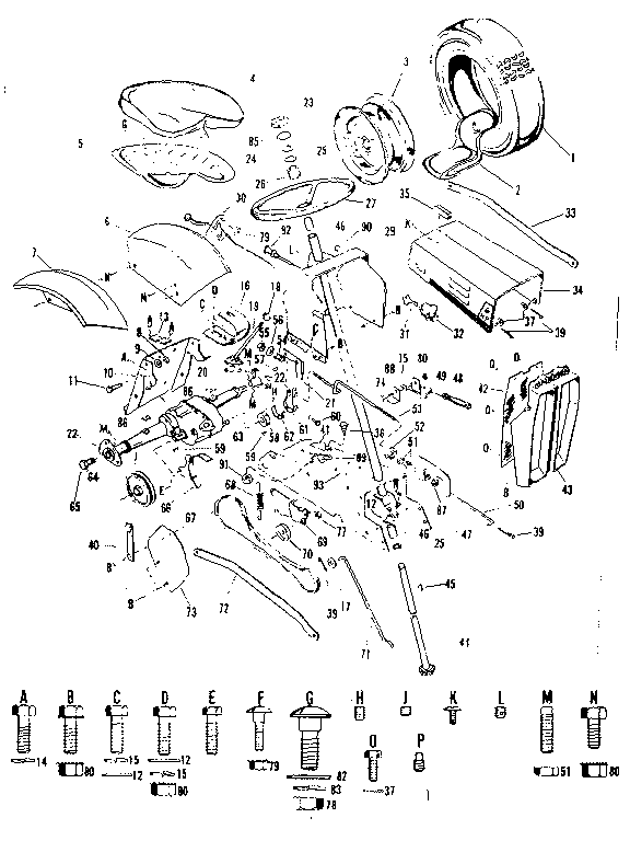 Steering assembly and tire