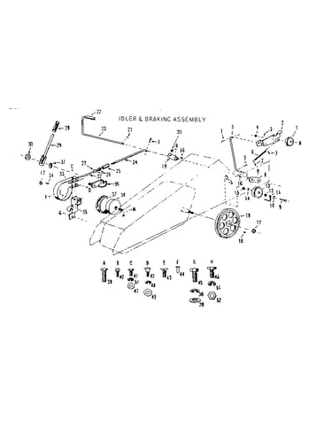 Idler & braking assembly
