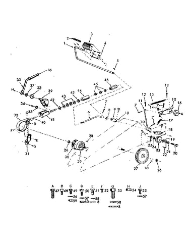 Idler & braking assembly