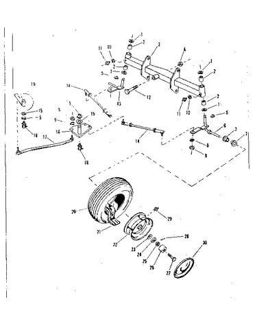 Front axle assembly