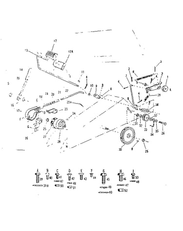 Idler & braking assembly