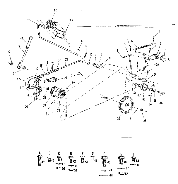 IDLER AND BRAKING ASSEMBLY