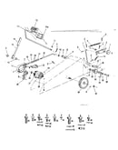 Idler and braking assembly