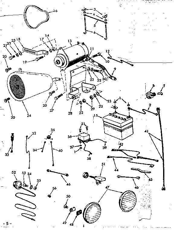 Electrical system and headlights