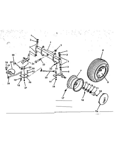Front axle assembly