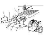 Kenmore 229963450 gas burner and manifold parts diagram