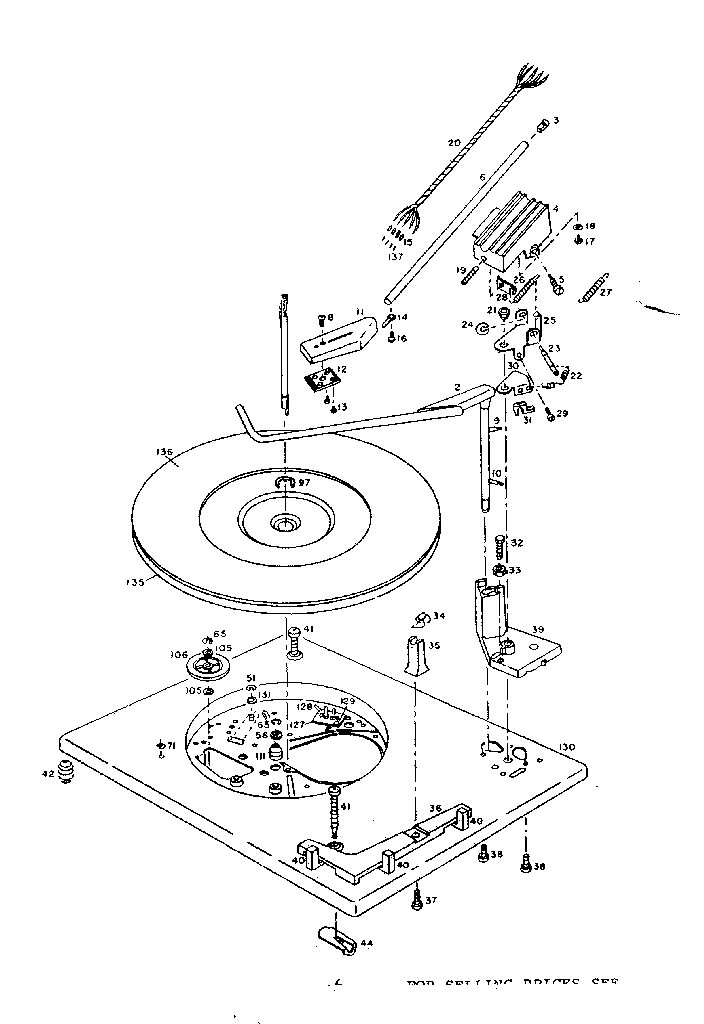 Record changer-top