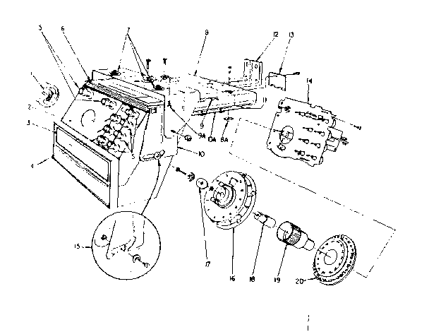 Slide out control panel