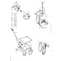 Onan BF-MS2379A gear cover, oil base, and oil pump group diagram