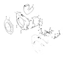 Onan B48G-GA018/3475A blower housing and governor group diagram