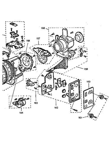 Control board and lens flange assembly