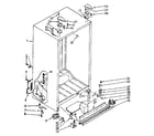 Kenmore 1068536812 cabinet parts diagram