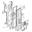 Kenmore 1068536812 freezer door parts diagram
