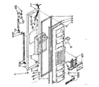 Kenmore 1068536822 freezer door parts diagram