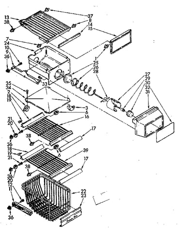 Freezer interior parts