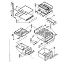 Kenmore 1068536872 refrigerator interior parts diagram