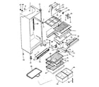 Kenmore 2538722152 cabinet parts diagram