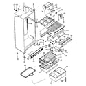 Kenmore 2538722182 cabinet parts diagram