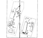 Kenmore 1753494180 handle and bag housing diagram