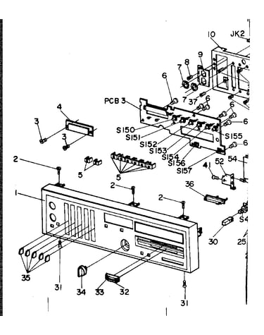 Front panel assembly
