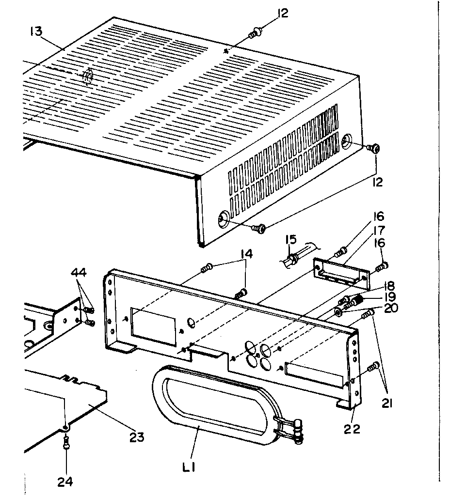 TOP COVER AND REAR CHASSIS ASSEMBLY