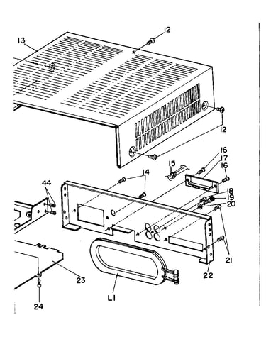 Top cover and rear chassis assembly