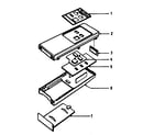 LXI 56449050451 remote control transmitter cabinet parts diagram