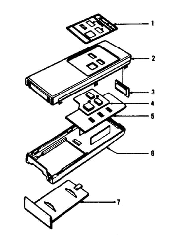 Remote control transmitter cabinet parts