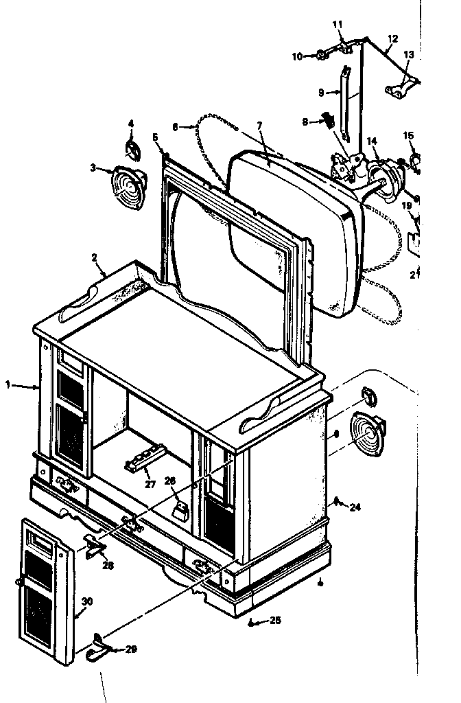 Model no. 564.49650450 cabinet parts