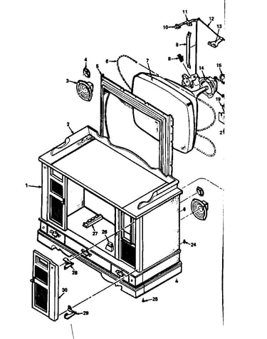 Model no. 564.49650450 cabinet parts