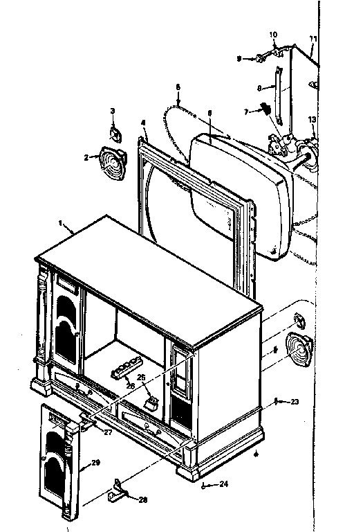 Model no. 564.49750450 cabinet parts